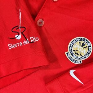 Nike Golf Tour Performance PGA Sierra del Rio Red Polo Shirt Mens‎ XL sports